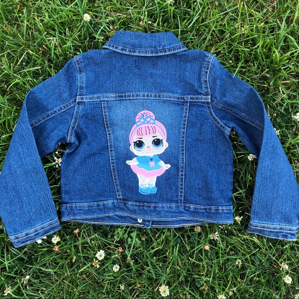 4T LOL Dolls Embroidered Denim Jacket